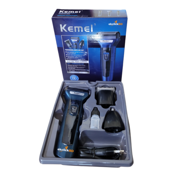 Kemei Km-6330 3 In 1 Professional Hair Trimmer Super Grooming Kit Shaver Clipper Nose Trimmer For Men - Image 5