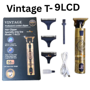 Vintage T9 Electric Shaver Premium with LCD Display - Hair Clipper And Beard Trimmer